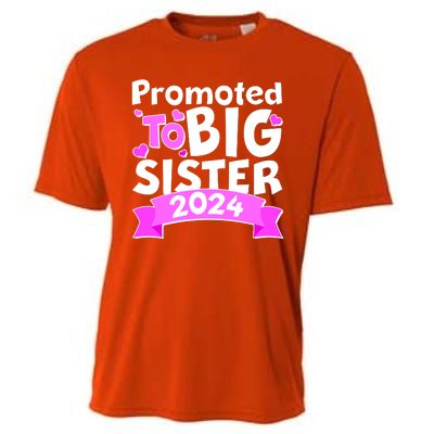 Cute Promoted To Big Sister 2024 Cooling Performance Crew T-Shirt