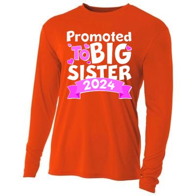 Cute Promoted To Big Sister 2024 Cooling Performance Long Sleeve Crew