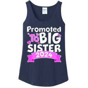 Cute Promoted To Big Sister 2024 Ladies Essential Tank