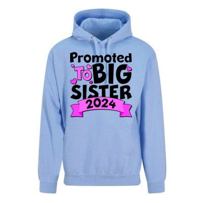 Cute Promoted To Big Sister 2024 Unisex Surf Hoodie