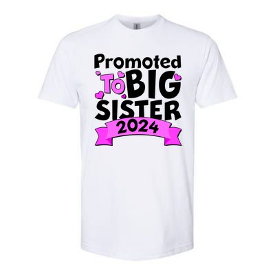 Cute Promoted To Big Sister 2024 Softstyle® CVC T-Shirt