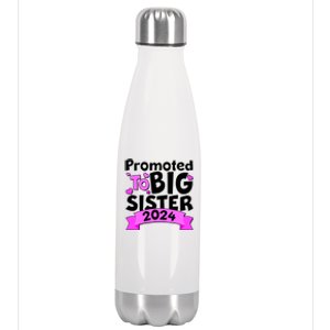 Cute Promoted To Big Sister 2024 Stainless Steel Insulated Water Bottle