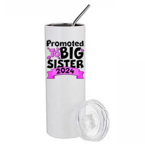 Cute Promoted To Big Sister 2024 Stainless Steel Tumbler