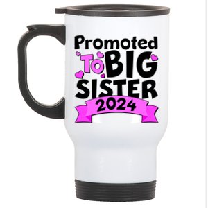 Cute Promoted To Big Sister 2024 Stainless Steel Travel Mug