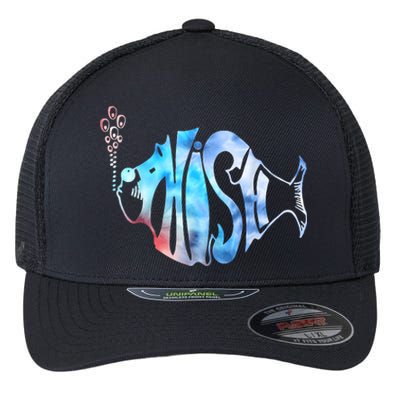 Colorful Phishjam Tiedye For Fisherman Fish Graphic Flexfit Unipanel Trucker Cap