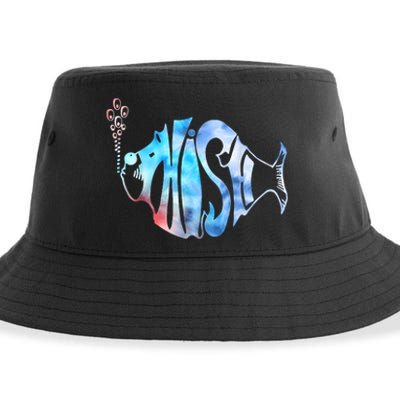 Colorful Phishjam Tiedye For Fisherman Fish Graphic Sustainable Bucket Hat