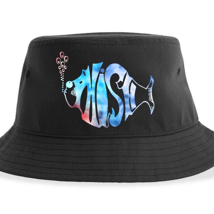 Colorful Phishjam Tiedye For Fisherman Fish Graphic Sustainable Bucket Hat