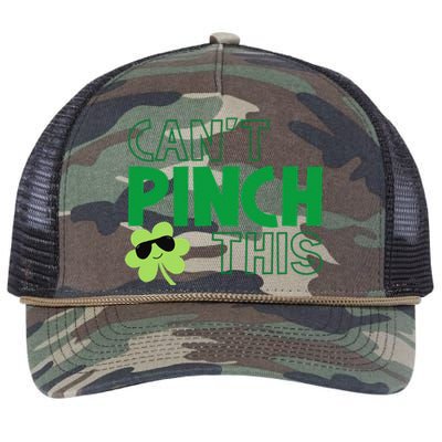 Can't Pinch This Funny Cute Saint St. Patrick's Day Shamrock Retro Rope Trucker Hat Cap