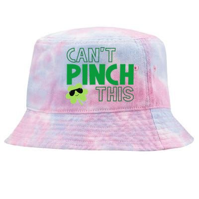 Can't Pinch This Funny Cute Saint St. Patrick's Day Shamrock Tie-Dyed Bucket Hat