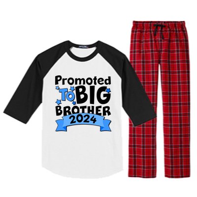 Cute Promoted To Big Brother 2024 Raglan Sleeve Pajama Set