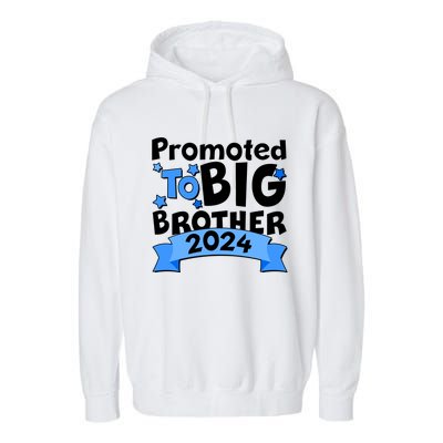 Cute Promoted To Big Brother 2024 Garment-Dyed Fleece Hoodie