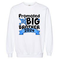 Cute Promoted To Big Brother 2024 Garment-Dyed Sweatshirt