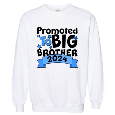 Cute Promoted To Big Brother 2024 Garment-Dyed Sweatshirt