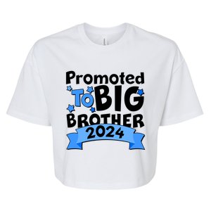 Cute Promoted To Big Brother 2024 Bella+Canvas Jersey Crop Tee