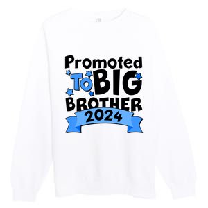 Cute Promoted To Big Brother 2024 Premium Crewneck Sweatshirt