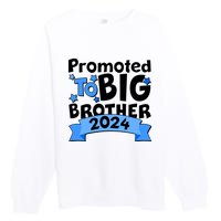 Cute Promoted To Big Brother 2024 Premium Crewneck Sweatshirt