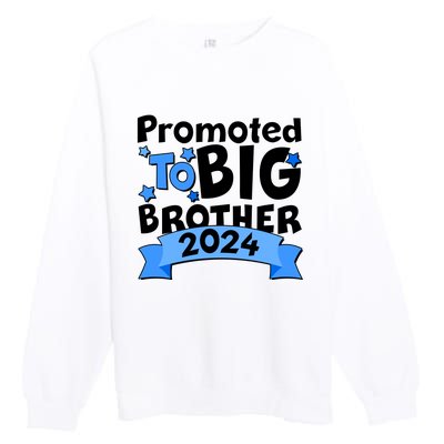 Cute Promoted To Big Brother 2024 Premium Crewneck Sweatshirt