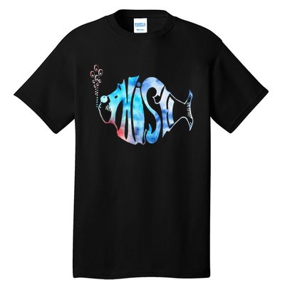 Colorful Phishjam Tiedye For Fisherman Fish Graphic Gift Tall T-Shirt