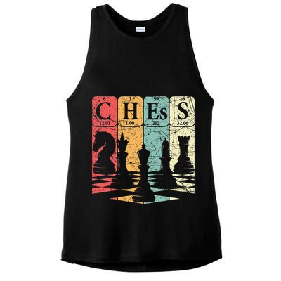 Chess Periodic Table Elements Nerd Chess Player Vintage Ladies PosiCharge Tri-Blend Wicking Tank