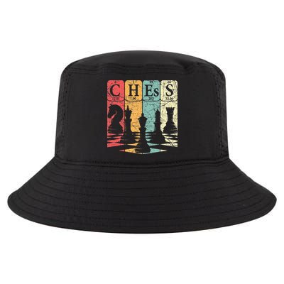 Chess Periodic Table Elements Nerd Chess Player Vintage Cool Comfort Performance Bucket Hat