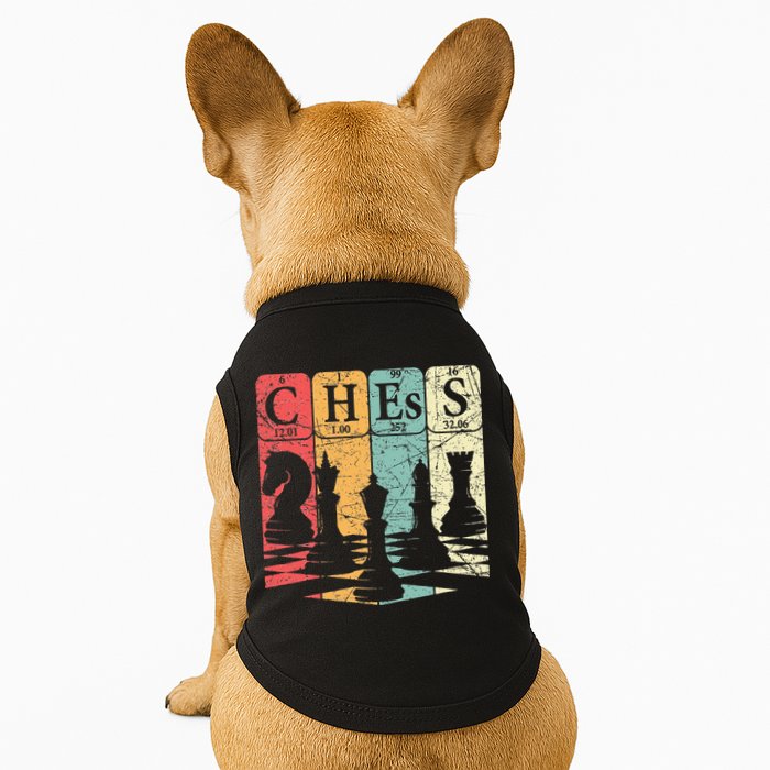 Chess Periodic Table Elements Nerd Chess Player Vintage Doggie Tank