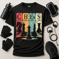 Chess Periodic Table Elements Nerd Chess Player Vintage Performance Shirt