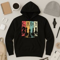 Chess Periodic Table Elements Nerd Chess Player Vintage Hoodie