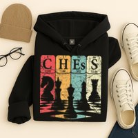 Chess Periodic Table Elements Nerd Chess Player Vintage Hoodie