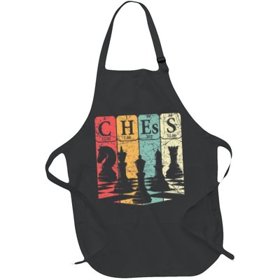 Chess Periodic Table Elements Nerd Chess Player Vintage Apron