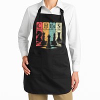 Chess Periodic Table Elements Nerd Chess Player Vintage Apron