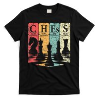 Chess Periodic Table Elements Nerd Chess Player Vintage T-Shirt