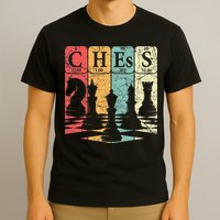 Chess Periodic Table Elements Nerd Chess Player Vintage T-Shirt