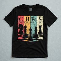 Chess Periodic Table Elements Nerd Chess Player Vintage T-Shirt