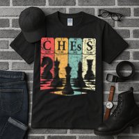 Chess Periodic Table Elements Nerd Chess Player Vintage Tall T-Shirt