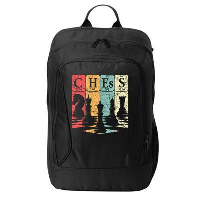 Chess Periodic Table Elements Nerd Chess Player Vintage City Backpack