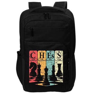 Chess Periodic Table Elements Nerd Chess Player Vintage Impact Tech Backpack