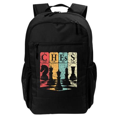 Chess Periodic Table Elements Nerd Chess Player Vintage Backpack