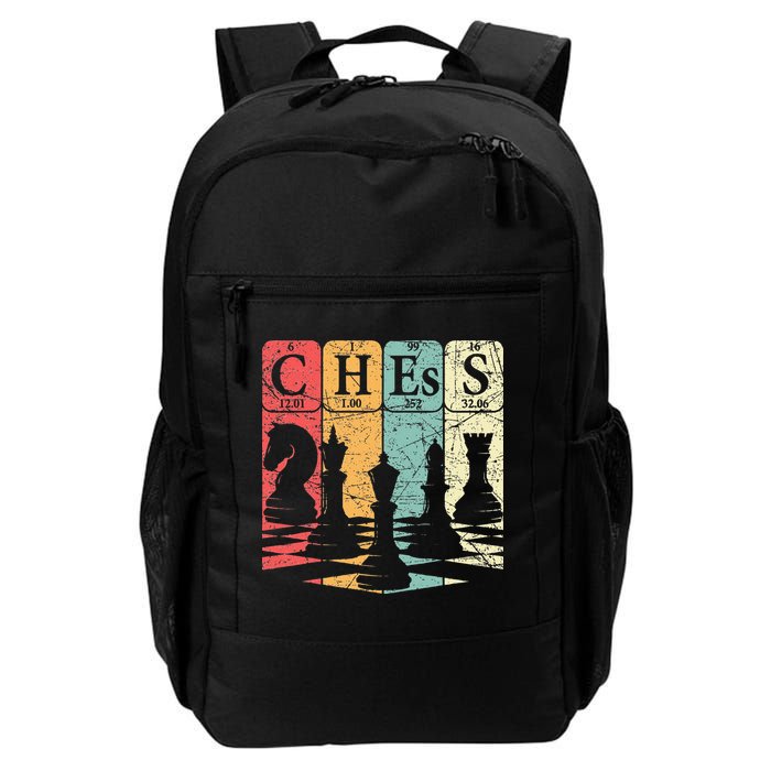 Chess Periodic Table Elements Nerd Chess Player Vintage Backpack
