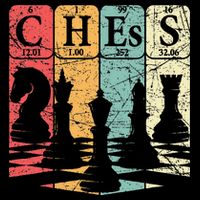 Chess Periodic Table Elements Nerd Chess Player Vintage Button