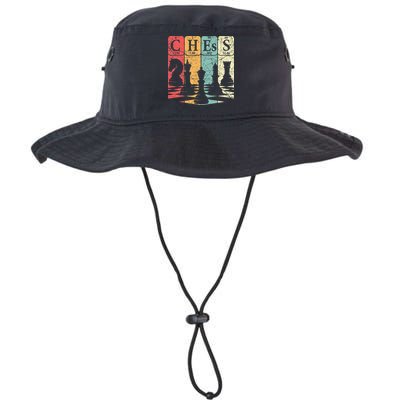 Chess Periodic Table Elements Nerd Chess Player Vintage Bucket Hat
