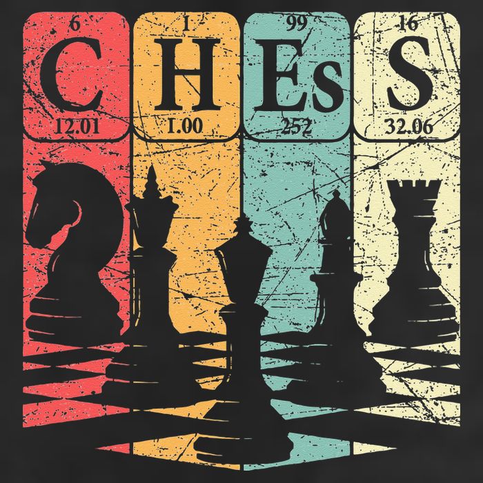 Chess Periodic Table Elements Nerd Chess Player Vintage Beanie
