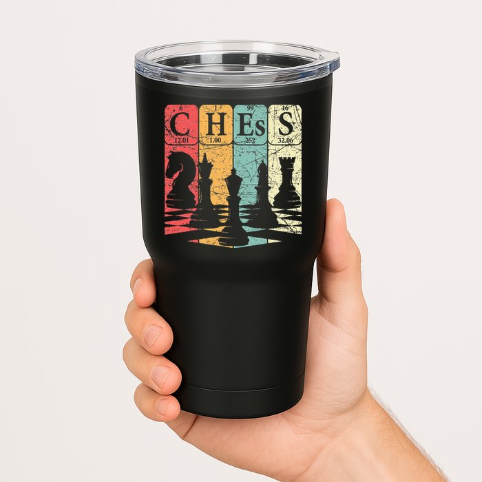 Chess Periodic Table Elements Nerd Chess Player Vintage Tumbler