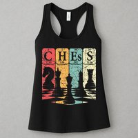 Chess Periodic Table Elements Nerd Chess Player Vintage Womens Tank Top