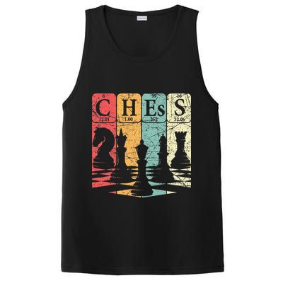Chess Periodic Table Elements Nerd Chess Player Vintage PosiCharge Competitor Tank