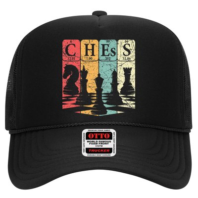 Chess Periodic Table Elements Nerd Chess Player Vintage Trucker Hat