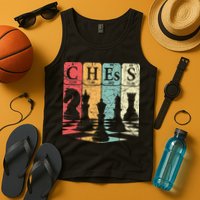 Chess Periodic Table Elements Nerd Chess Player Vintage Tank Top