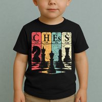 Chess Periodic Table Elements Nerd Chess Player Vintage Toddler T-Shirt