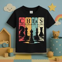 Chess Periodic Table Elements Nerd Chess Player Vintage Toddler T-Shirt