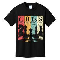 Chess Periodic Table Elements Nerd Chess Player Vintage Kids T-Shirt