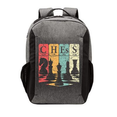 Chess Periodic Table Elements Nerd Chess Player Vintage Vector Backpack